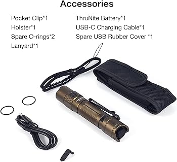 ThruNite TN12 PRO LEDハンディライト Amazon.com: ThruNite TN12 V6 Tactical LED Flashlight, High